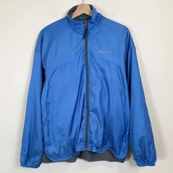 Marmot Women's Blue Full Zip Nylon Windbreaker Jacket - Picture 3 of 15